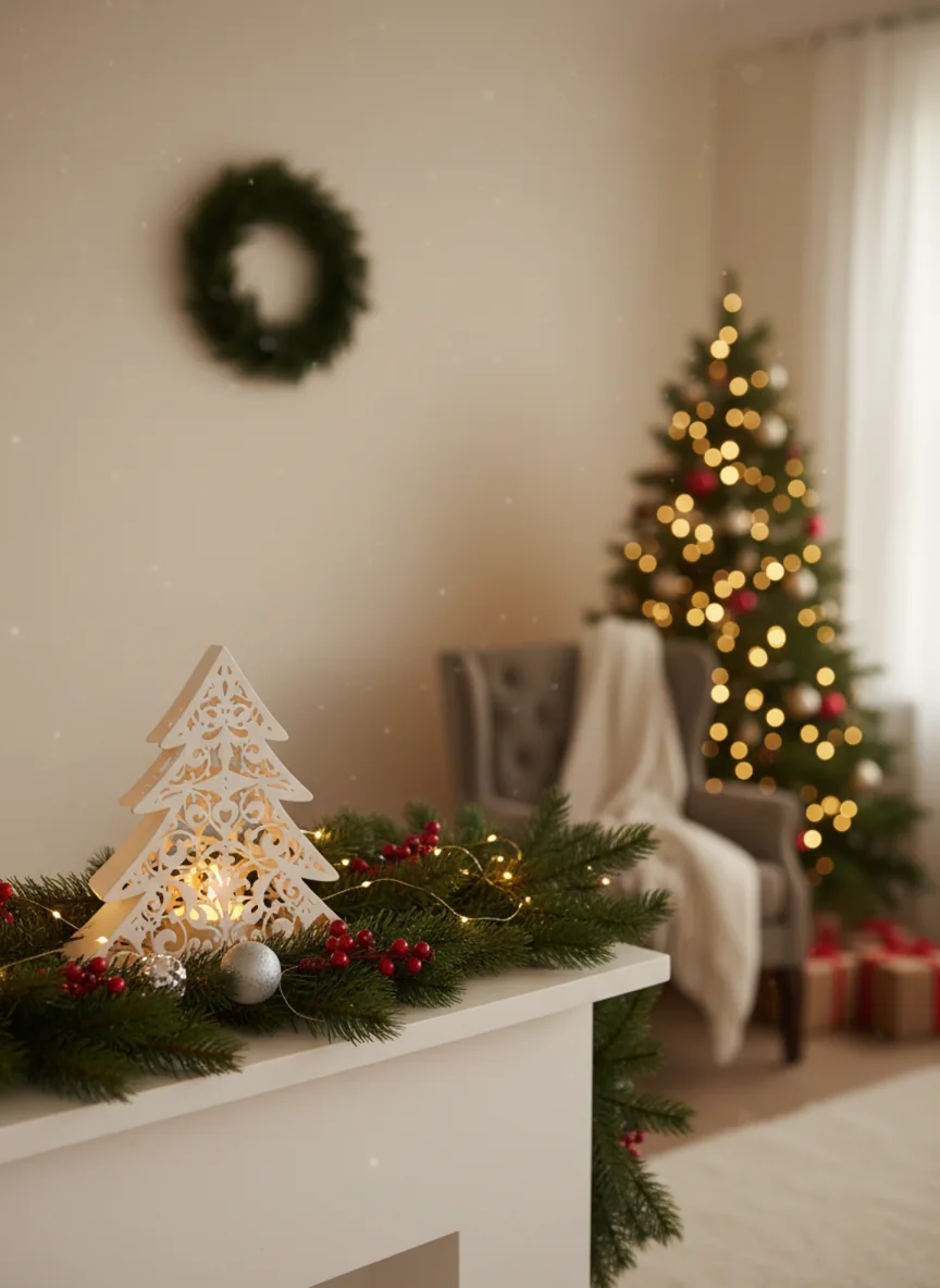 TUBY Christmas Glass Tree Authentic Mumluk – 3D baskı mumluk – Görünüm 2 | TUBY