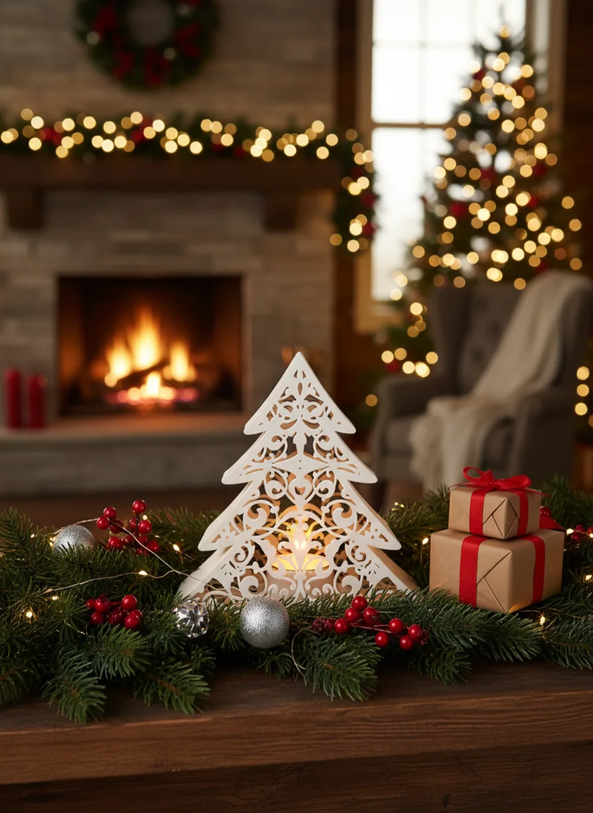 TUBY Christmas Glass Tree Authentic Mumluk – 3D baskı mumluk – Görünüm 3 | TUBY