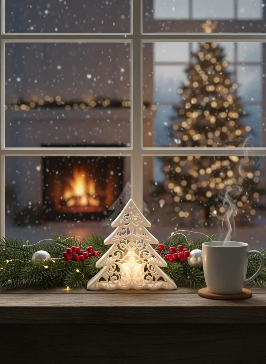 TUBY Christmas Glass Tree Authentic Mumluk – 3D baskı mumluk – Görünüm 4 | TUBY