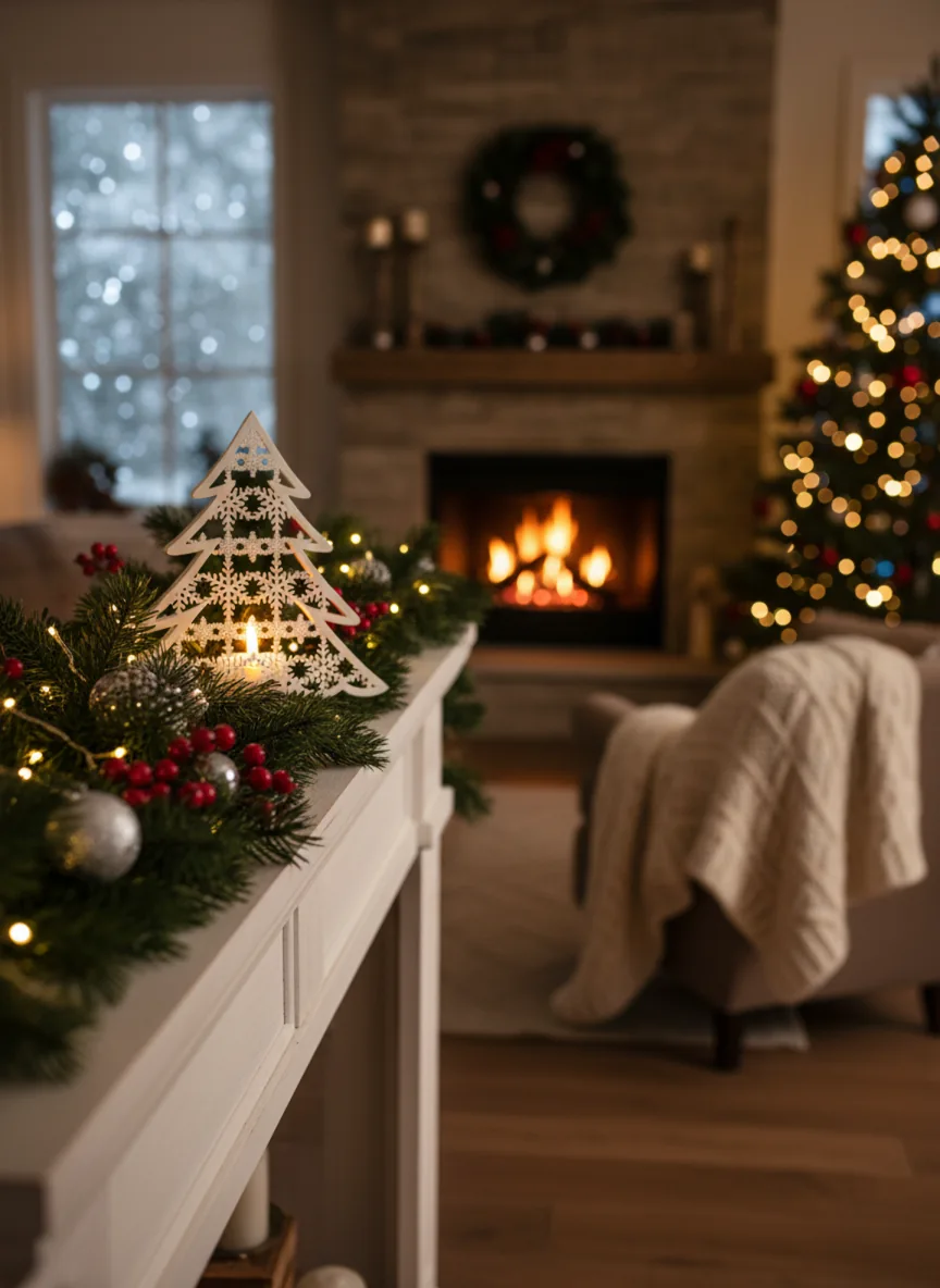 TUBY Christmas Glass Tree Snow Mumluk – 3D baskı mumluk – Görünüm 4 | TUBY