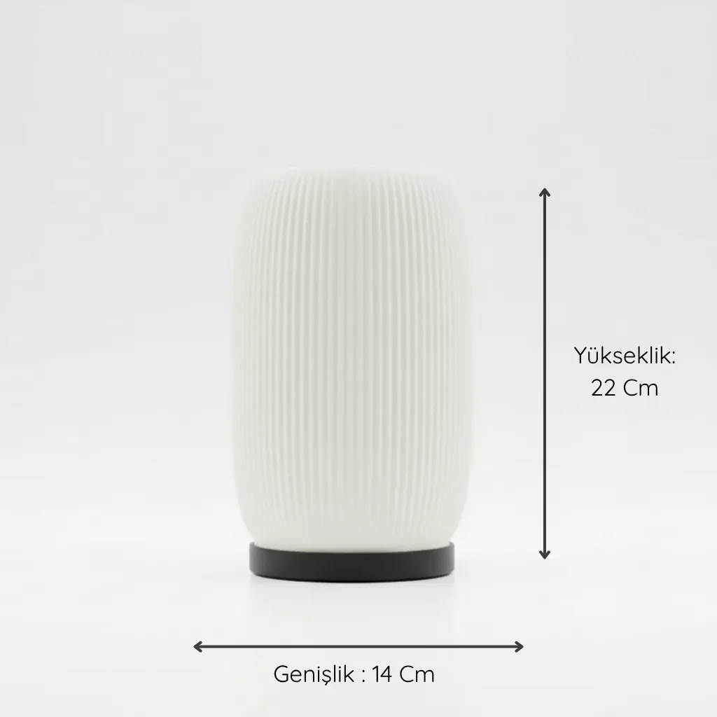 TUBY Soft Dekoratif Abajur – 3D baskı abajur – Görünüm 5 | TUBY